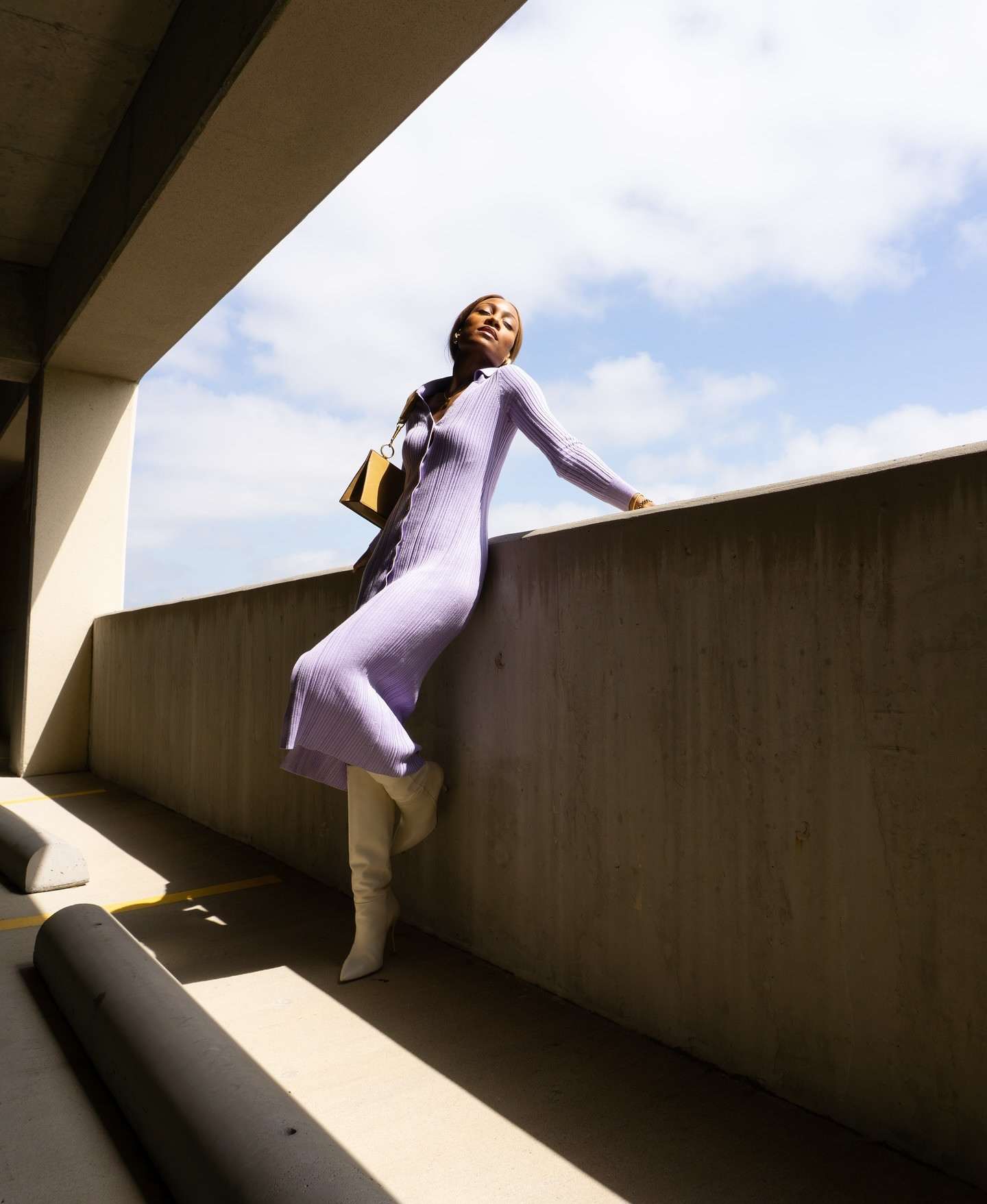 When you trust intuition, you win. 

It’s a very expansive time right now. Can you feel it?🦋

We have to talk about the knit dress. Out of every spring staple I own a knit dress will always reign supreme because it’s the most comfortable throw on and go option. I like this one because the vertical knit elongates my body, while the collar makes it feel more refined & elevated. 

Dress @songofstyle 
Boots @larroude 
Bag @charleskeithofficial