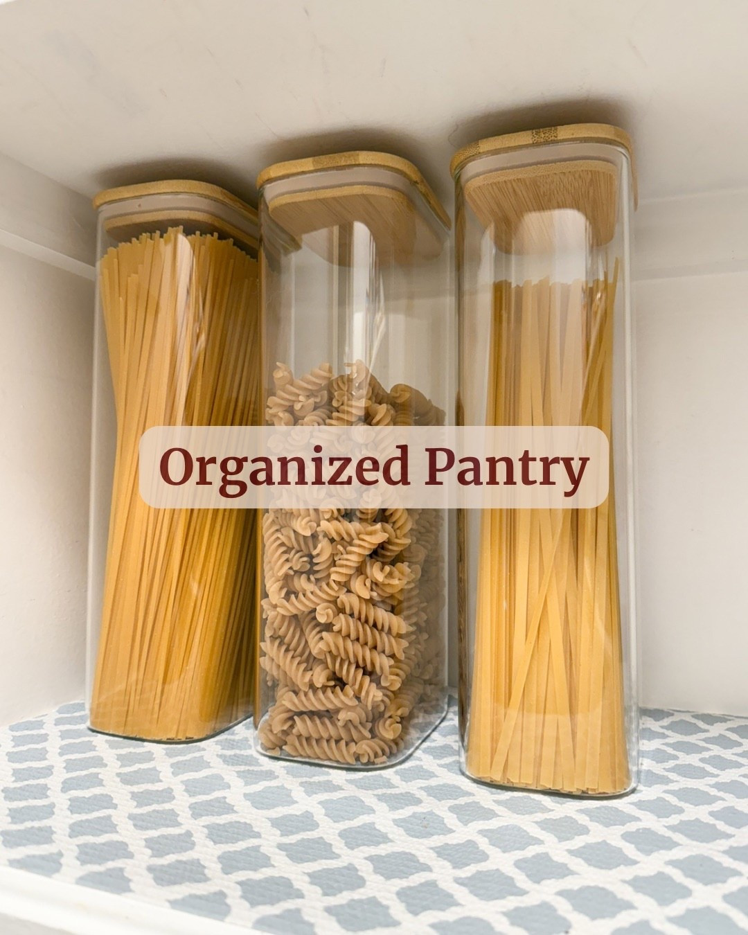 Keep your pantry neat and stylish with clear glass storage containers. Durable, food-safe glass lets you easily see contents, while airtight lids help keep dry foods fresh and organized. Perfect for pasta, grains, snacks, and baking essentials.  | Glass Storage | Pantry Organization | Organized Pantry | Organized Kitchen | Minimal Kitchen |  Glass Organizer With Lid | Bamboo Lids | Clear Storage Jars | Home Organization |Food Storage | Pasta Storage |

#LTKFindsUnder100 #LTKmomlife #LTKHome