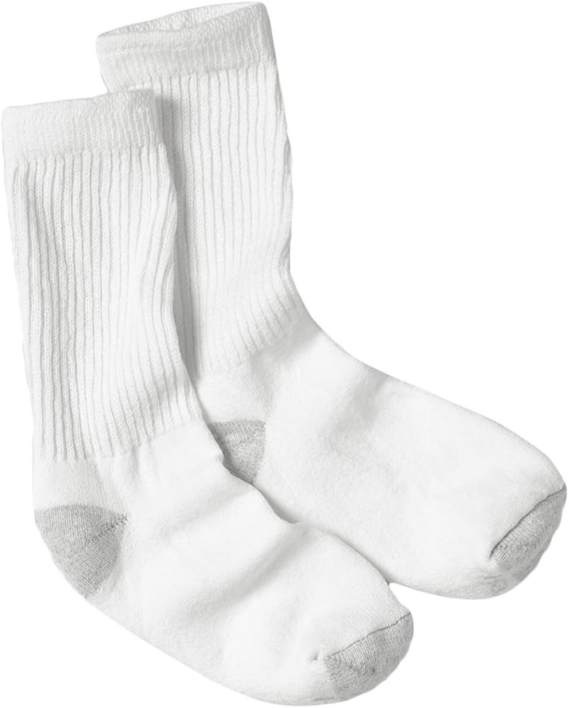 Hanes Women's Crew Socks, Cushioned Socks for Women, Moisture-Wicking, 10-Pack | Amazon (US)