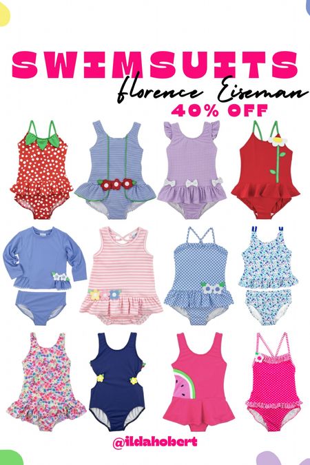 Florence Eiseman — save 40% off today

Toddler, baby, summer fashion, summer outfit, girls, swimsuit, swim, swimwear, beach, pool, affordable fashion

#LTKBaby #LTKSaleAlert #LTKSwim