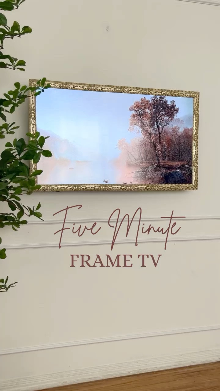 Five Minute Frame Tv! So simple and so many trim options. 