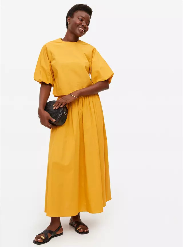 Yellow Puff Sleeve Co-ord Top 10 | Tu Clothing
