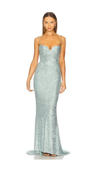 Serena Gown in Mint | Revolve Clothing (Global)