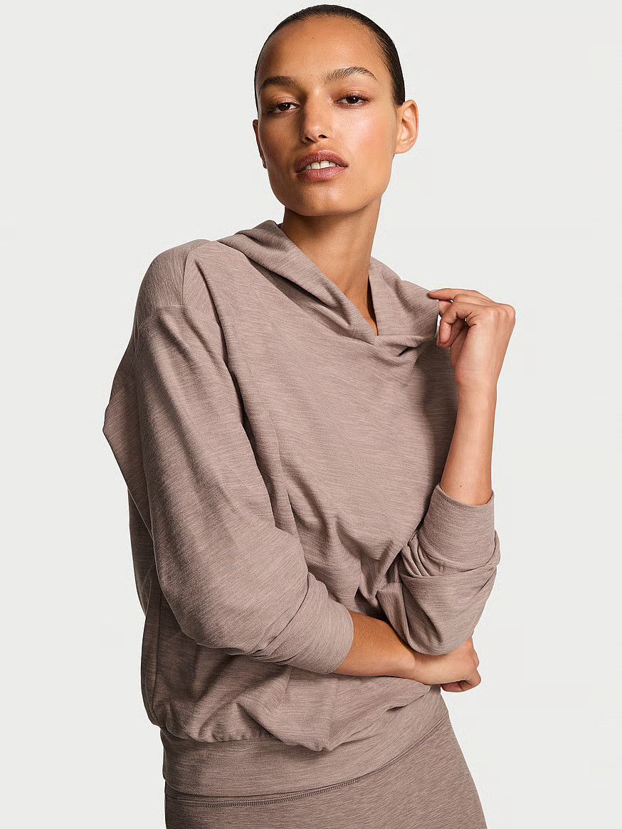 Buy VSX LUXMarl™ Hoodie, Heather Grey Onyx - Order Hoodies & Sweatshirts online - Victoria's Se... | Victoria's Secret (US / CA )