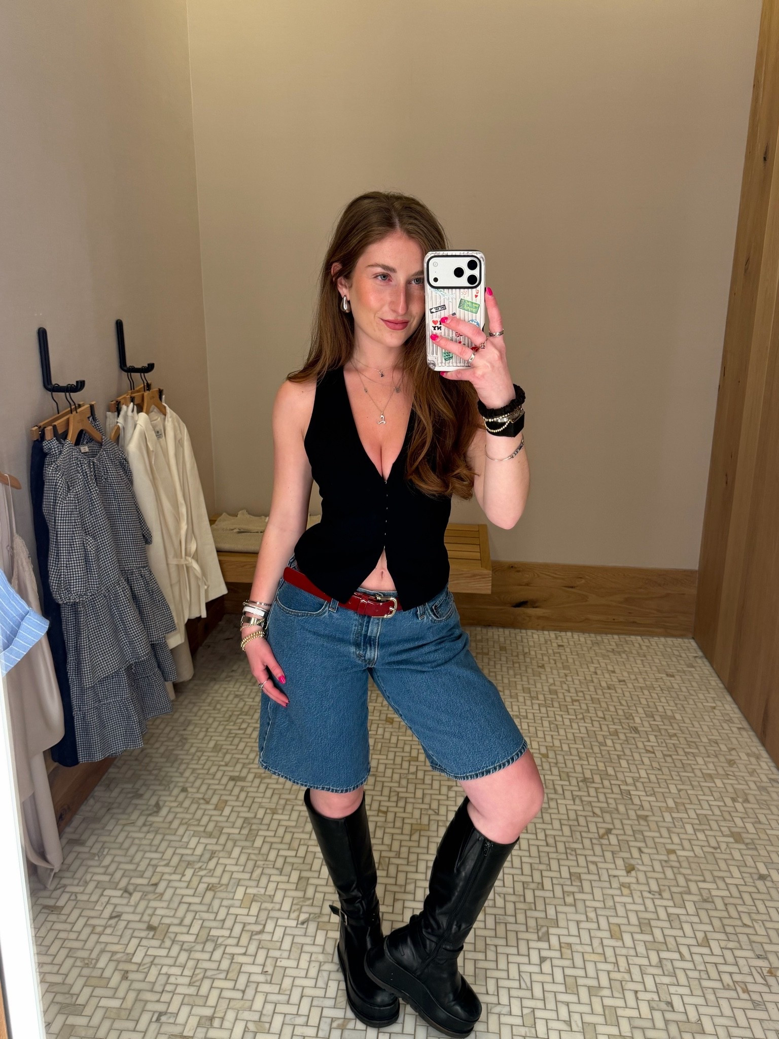 aritzia cool girl outfit jorts levi’s baggy dad jean shorts aritzia vest

#LTKootd #LTKgrwm #LTKWorkwear