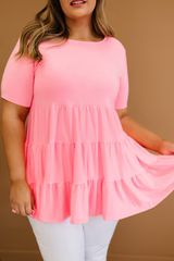 'Grace' Tiered and True Full Size Run Tiered Babydoll Tunic | Goodnight Macaroon