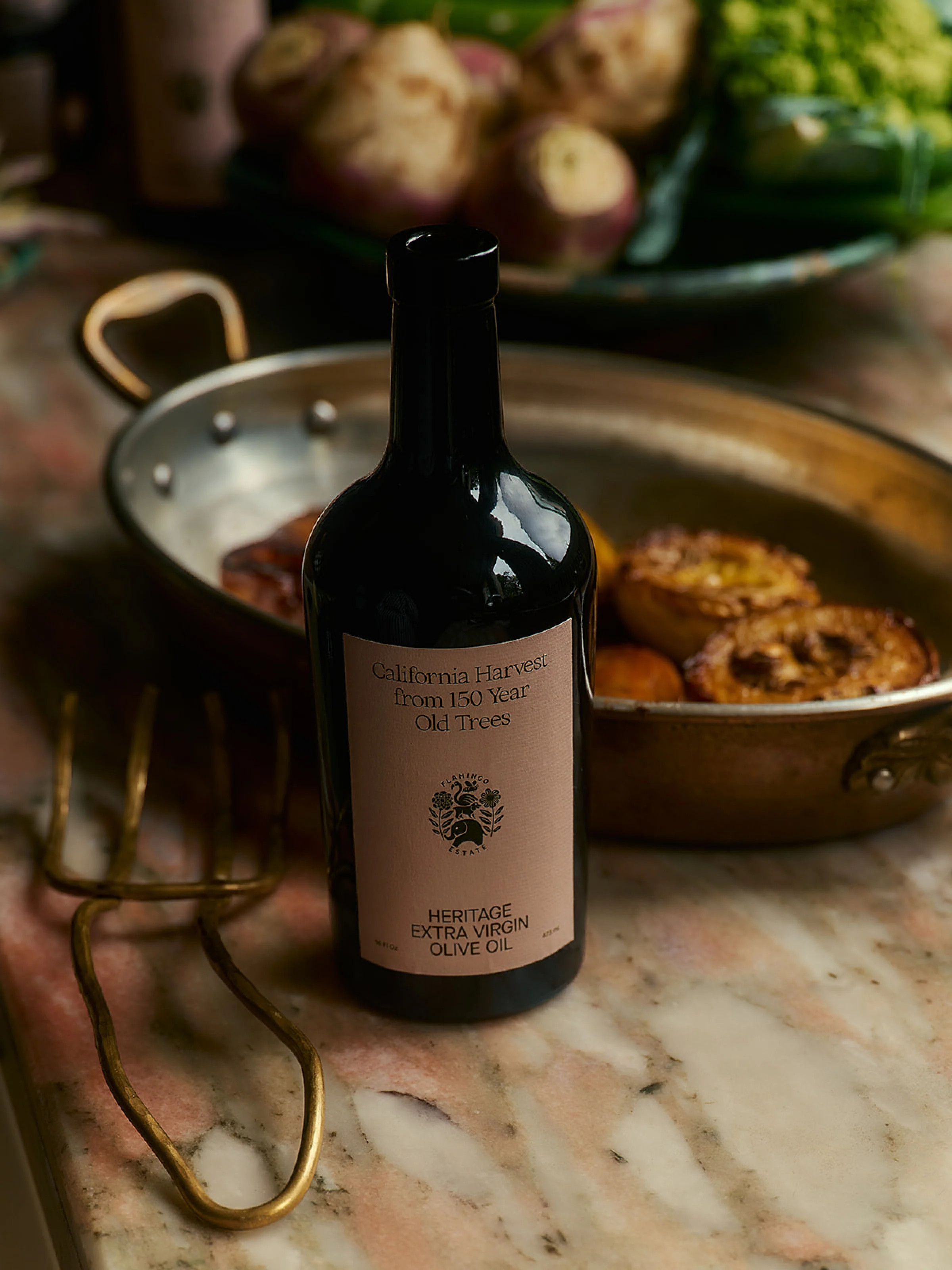 Olive Oil & Fuyu Persimmon Vinegar | Flamingo Estate