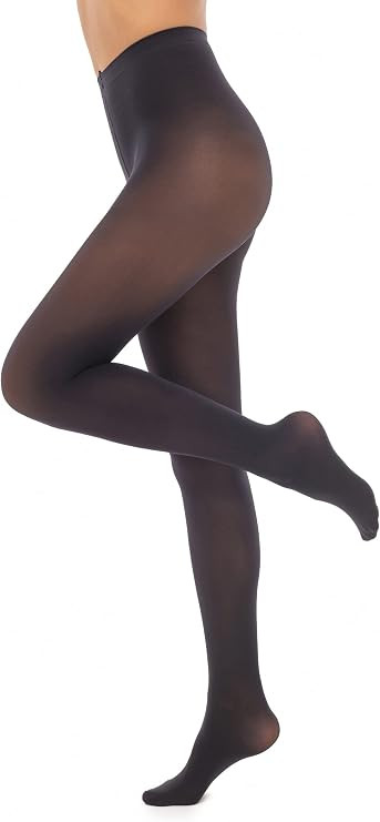 Opaque Tights For Women 70 Denier With Microfiber, Without Shorts, Matte Surface, Flat Seams, Cot... | Amazon (US)