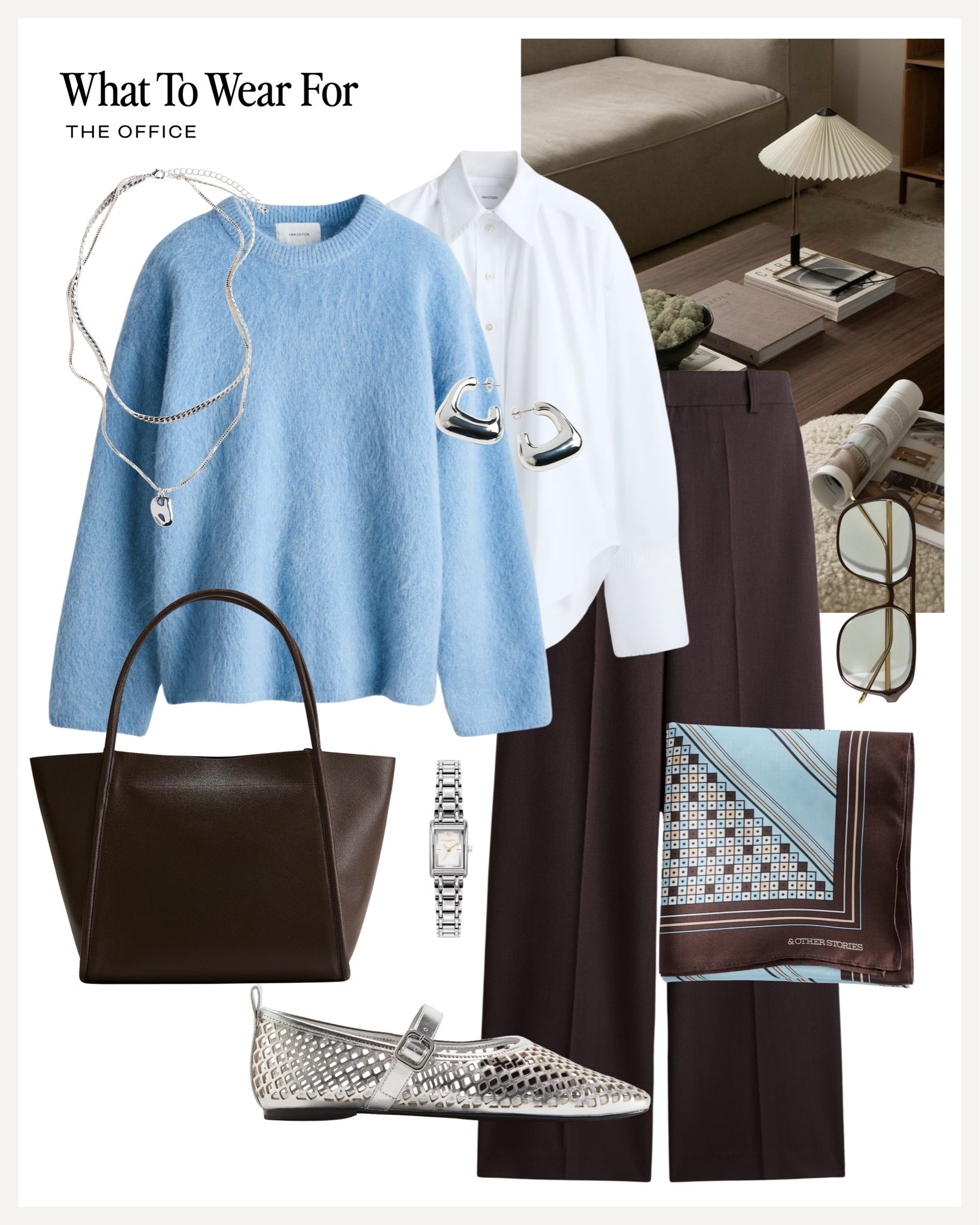 The office 💻 

Workwear, brown & blue, autumn style, mohair knit, H&M outfit, metallic flats

#LTKautumn #LTKworkwear