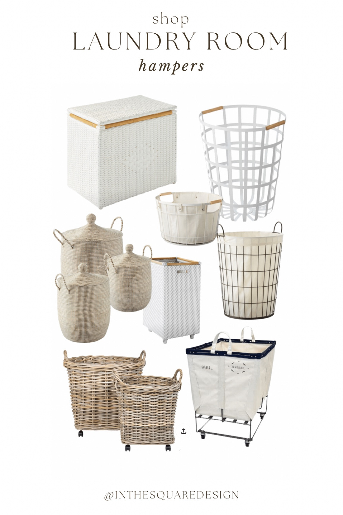 Shop Laundry Room Hampers

Laundry basket on wheels, rolling hamper, hamper on wheels, rattan hamper, wicker hamper, wire hamper, metal hamper, industrial hamper 

#LTKhome