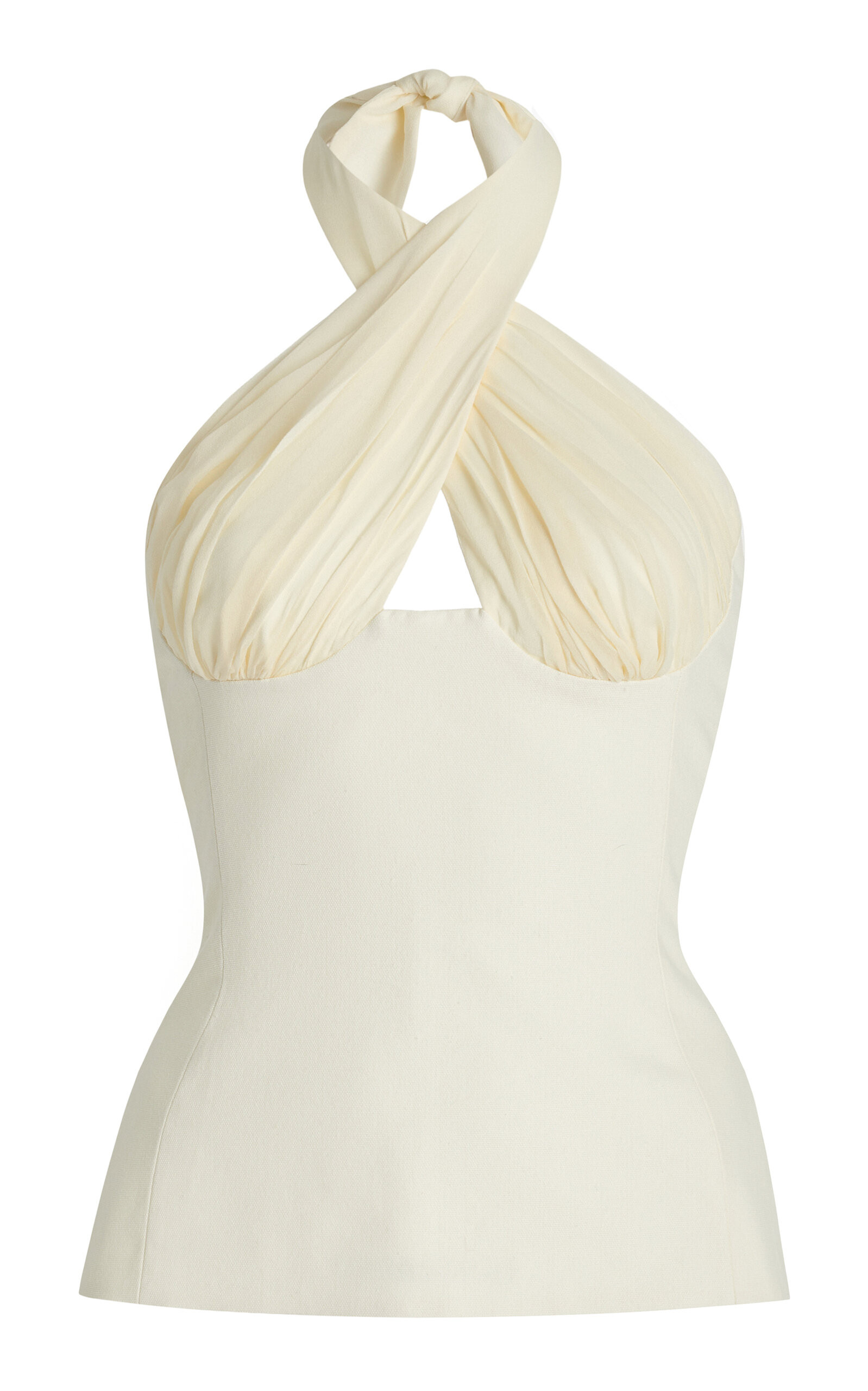 Exclusive Sculpted Silk Halter Top | Moda Operandi (Global)