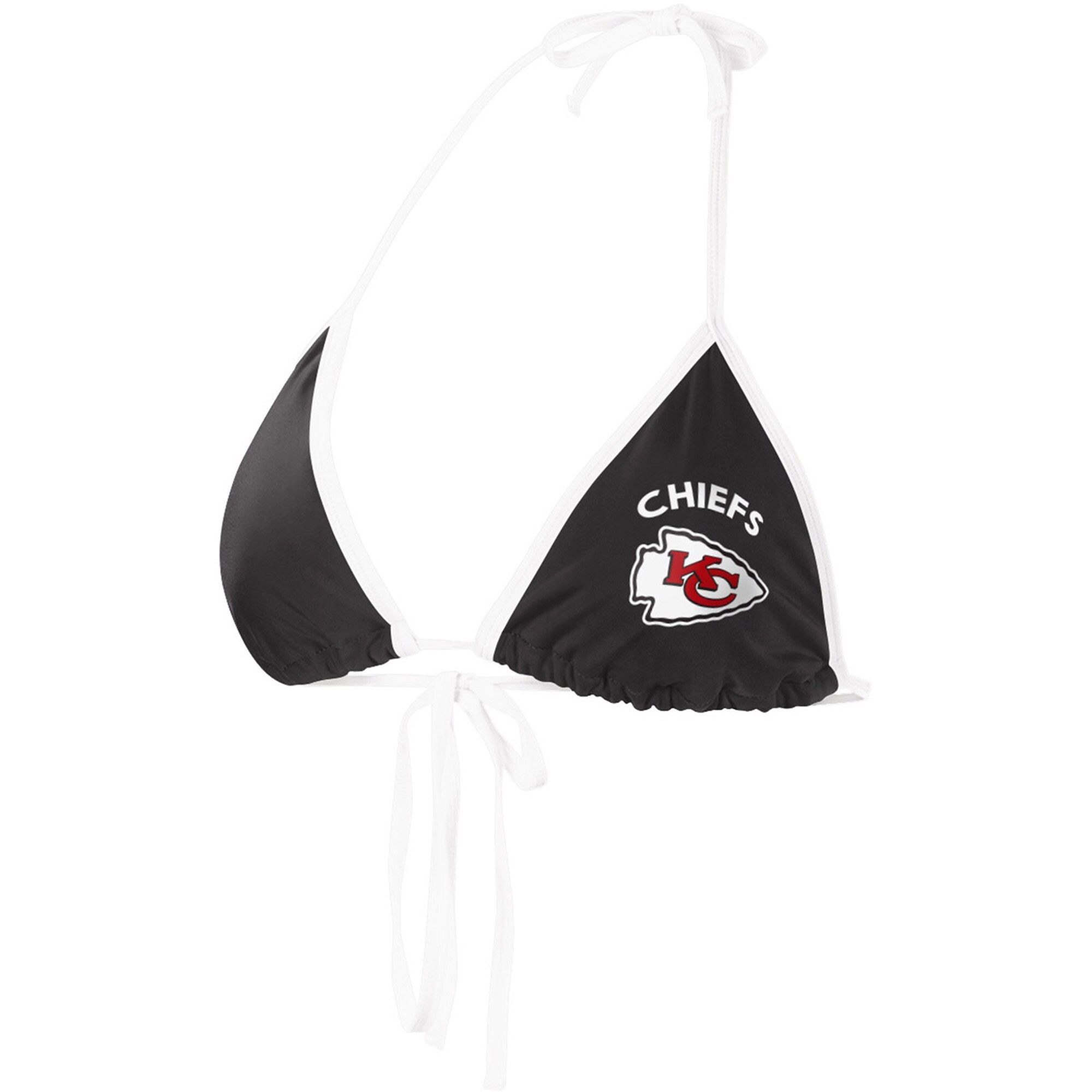 Women's Kansas City Chiefs G-III 4Her by Carl Banks Black Perfect Match Bikini Top | NFL Shop