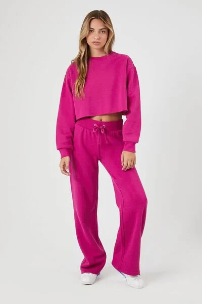Fleece Drawstring Sweatpants | Forever 21 (US)