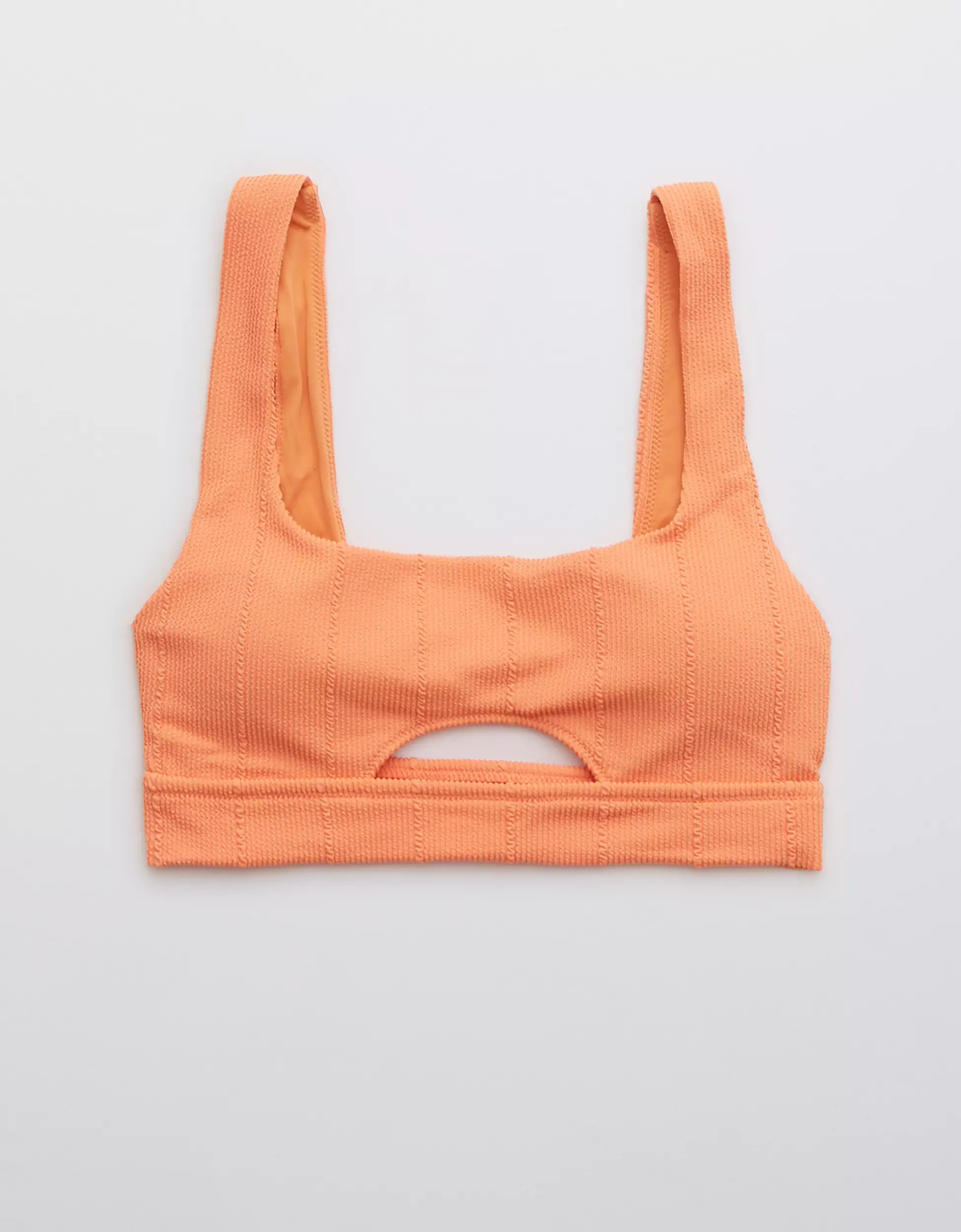 Aerie Crinkle Cut Out Scoop Bikini Top | American Eagle Outfitters (US & CA)