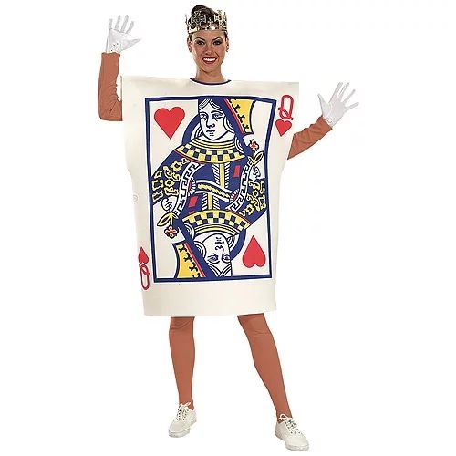 Morris Costumes Queen of Hearts Women's Halloween Fancy-Dress Costume for Adult, One Size - Walma... | Walmart (US)