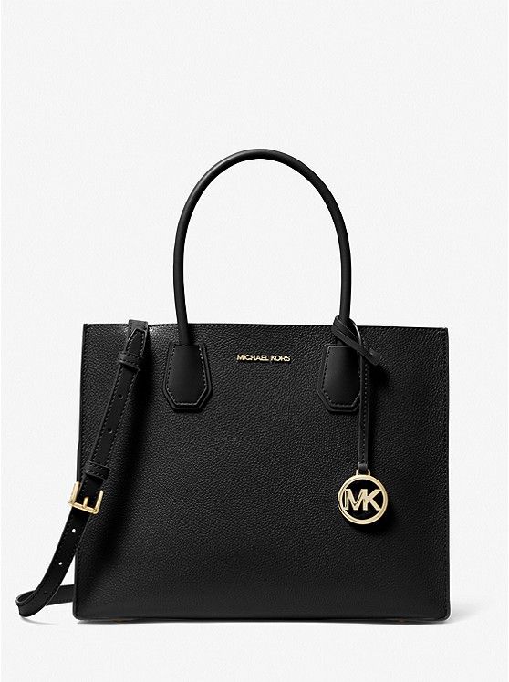 Mercer Large Pebbled Leather Accordion Tote Bag | Michael Kors US