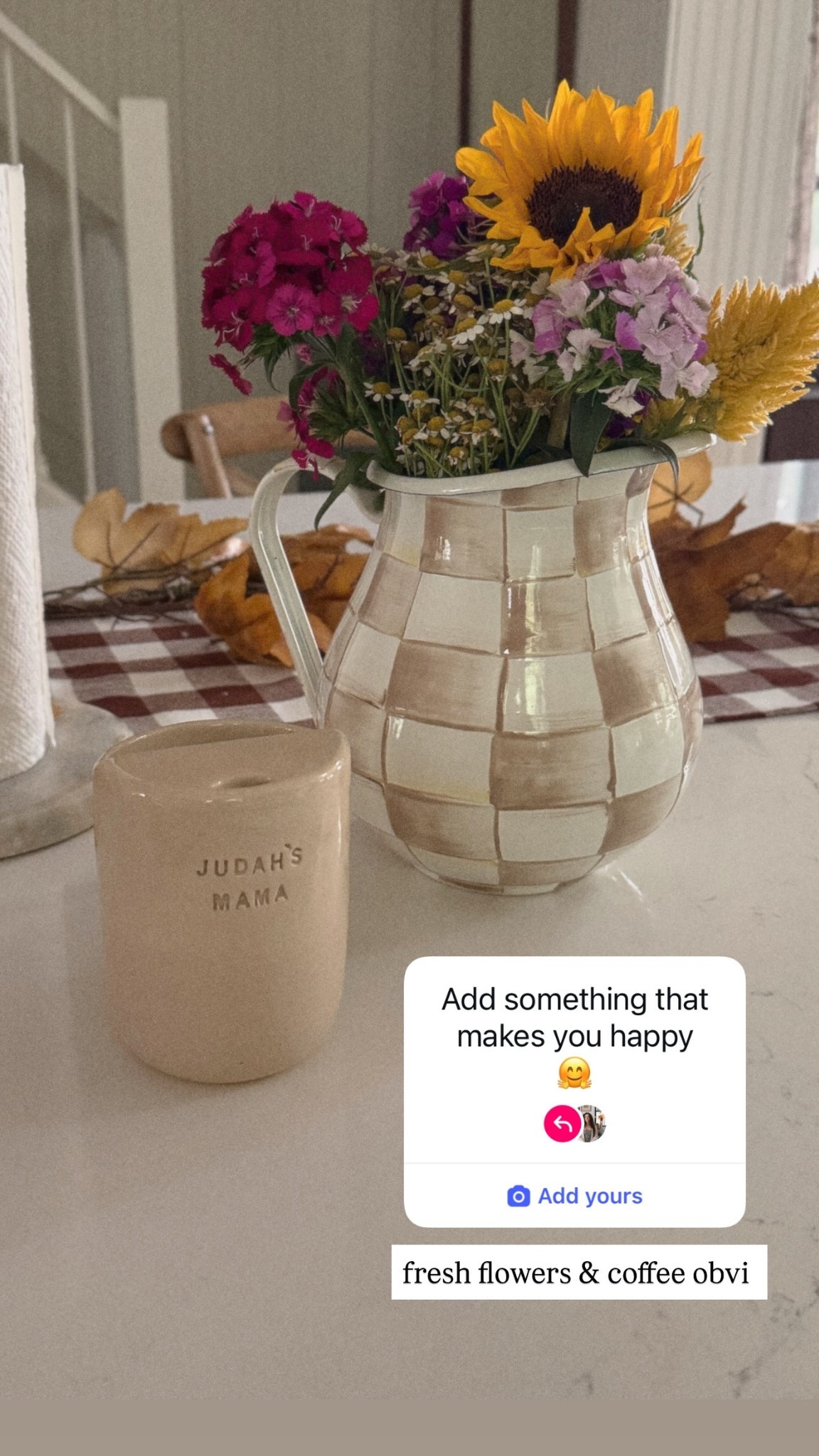 fresh flowers & coffee obvi