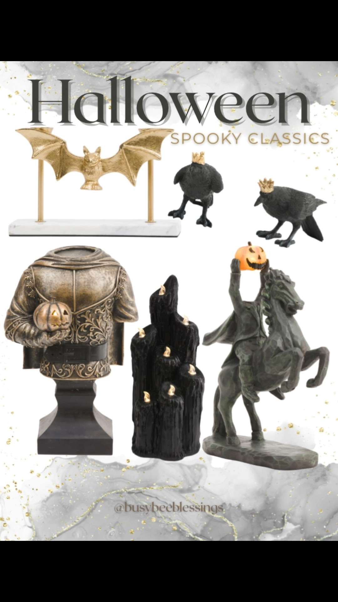 Bring spooky season to life with Halloween classics that never go out of style, including the legendary Headless Horseman! These iconic decorations are perfect for creating a haunted vibe, whether you’re going for eerie elegance or full-on fright night. 🐦‍⬛ Think black glowing candles, spooky night crows, and the ultimate centerpiece – a dramatic Headless Horseman. Perfect for porches, entryways, or your Halloween party backdrop. 🧡

#LTKParties #LTKSeasonal #LTKHome