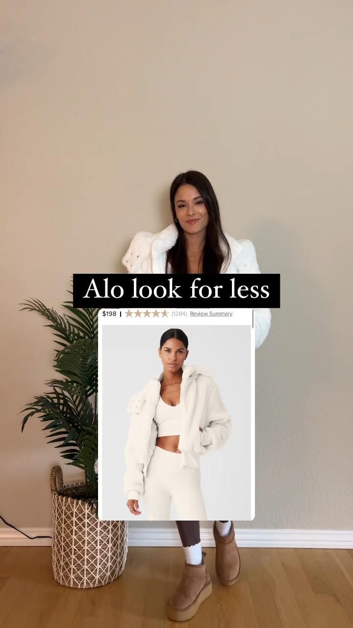 I just found this alo jacket lookalike without the $200 price tag. The quality is incredible! 
This sherpa jacket comes in 5 colors! 

#lookforless #alo #alostyle #savevssplurge #amazonfashion #amazonfinds #falloutfits

#LTKFallSale #LTKU #LTKSaleAlert