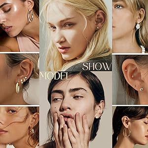 84 Pairs Gold Stud Earrings Set for Women Multipack, Fashion Pearl Cubic Zirconia Butterfly Earri... | Amazon (US)