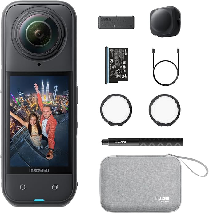 Insta360 X5 Essentials Bundle - Waterproof 8K 360° Action Camera, Leading Low Light, Invisible S... | Amazon (US)