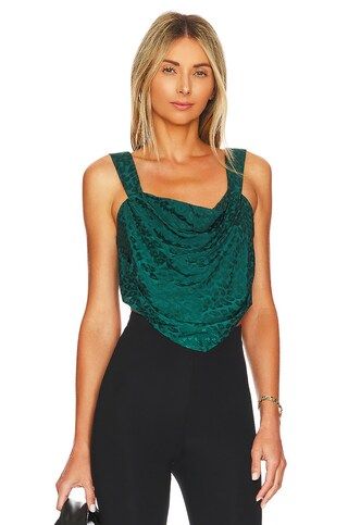 Lovers and Friends Cheyanne Bustier Top in Dark Jade Green from Revolve.com | Revolve Clothing (Global)