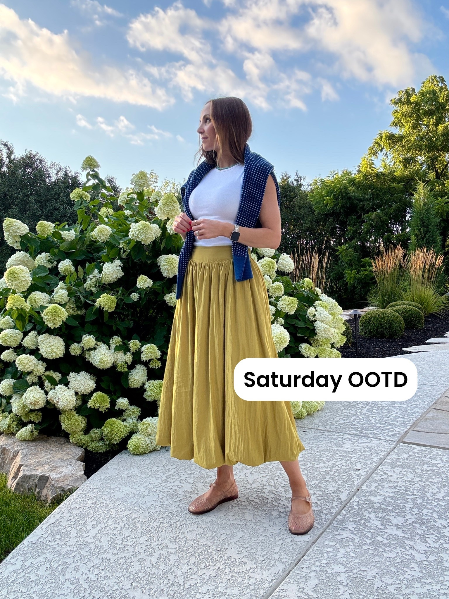 Saturday night outfit - this Amazon skirt is tremendous!!