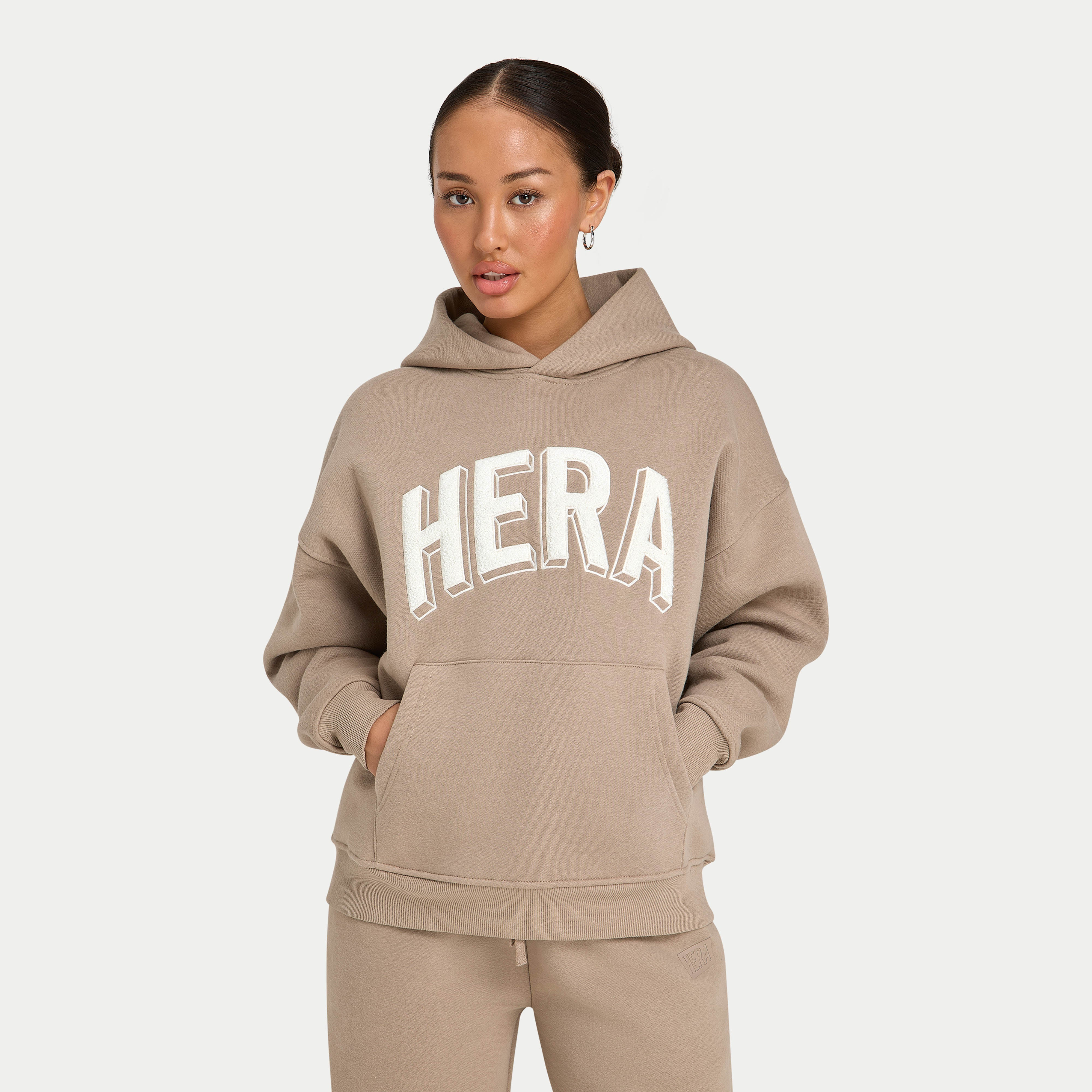 Womens 365 Oversized Hoodie - Mocha | HERA Clothing | HERA Clothing