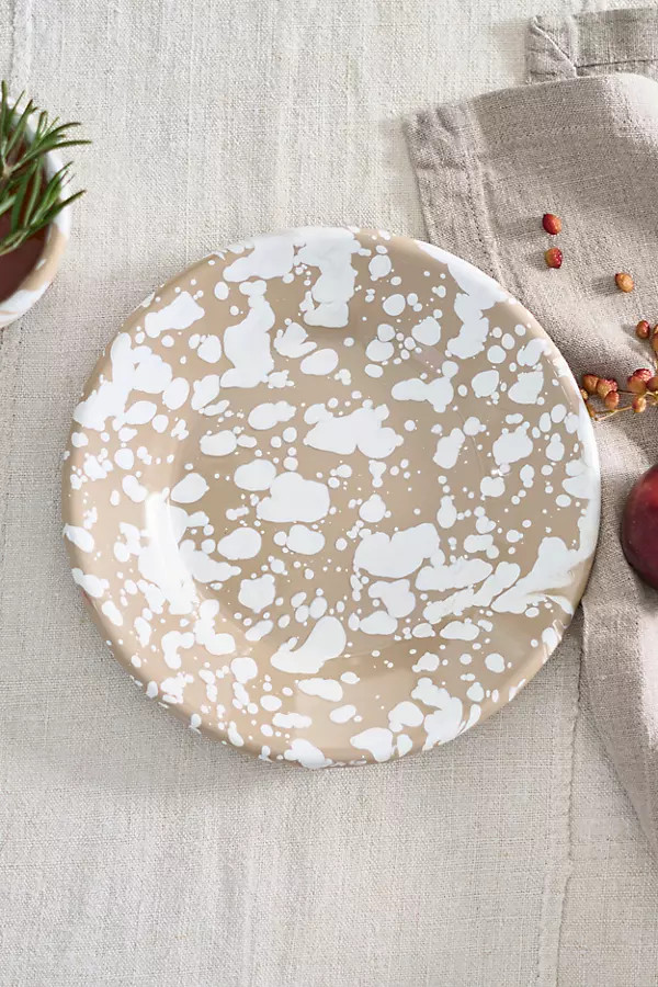 Speckled Enamel Plate | Anthropologie (US)