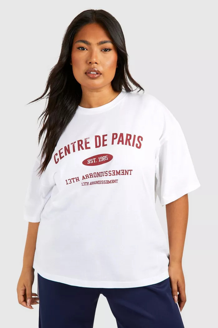 Plus Paris Oversized T-shirt | boohoo (US & Canada)