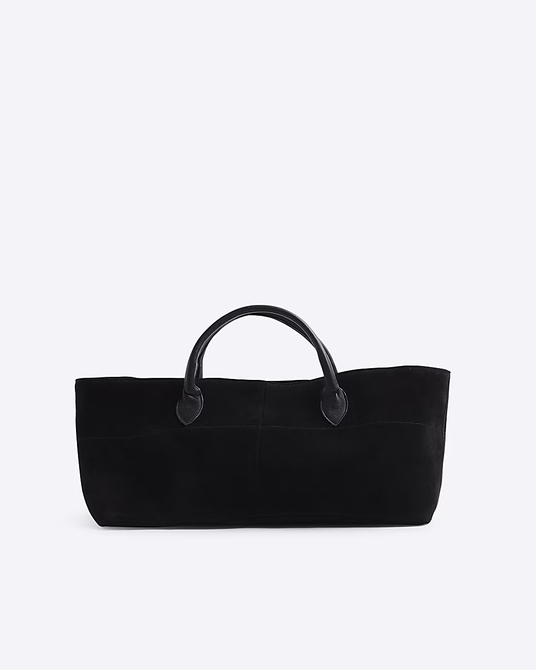 Black Suede Tote Bag | River Island UK & IE