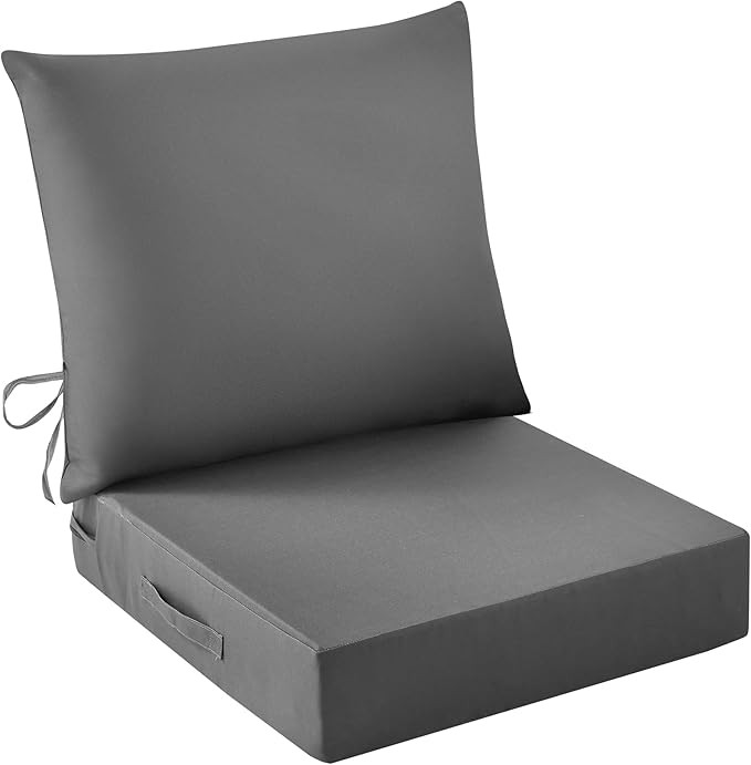 Outdoor Seat Cushion Set, Waterproof & Fade Resistant Patio Chair Cushions, Outdoors Cushion for ... | Amazon (US)