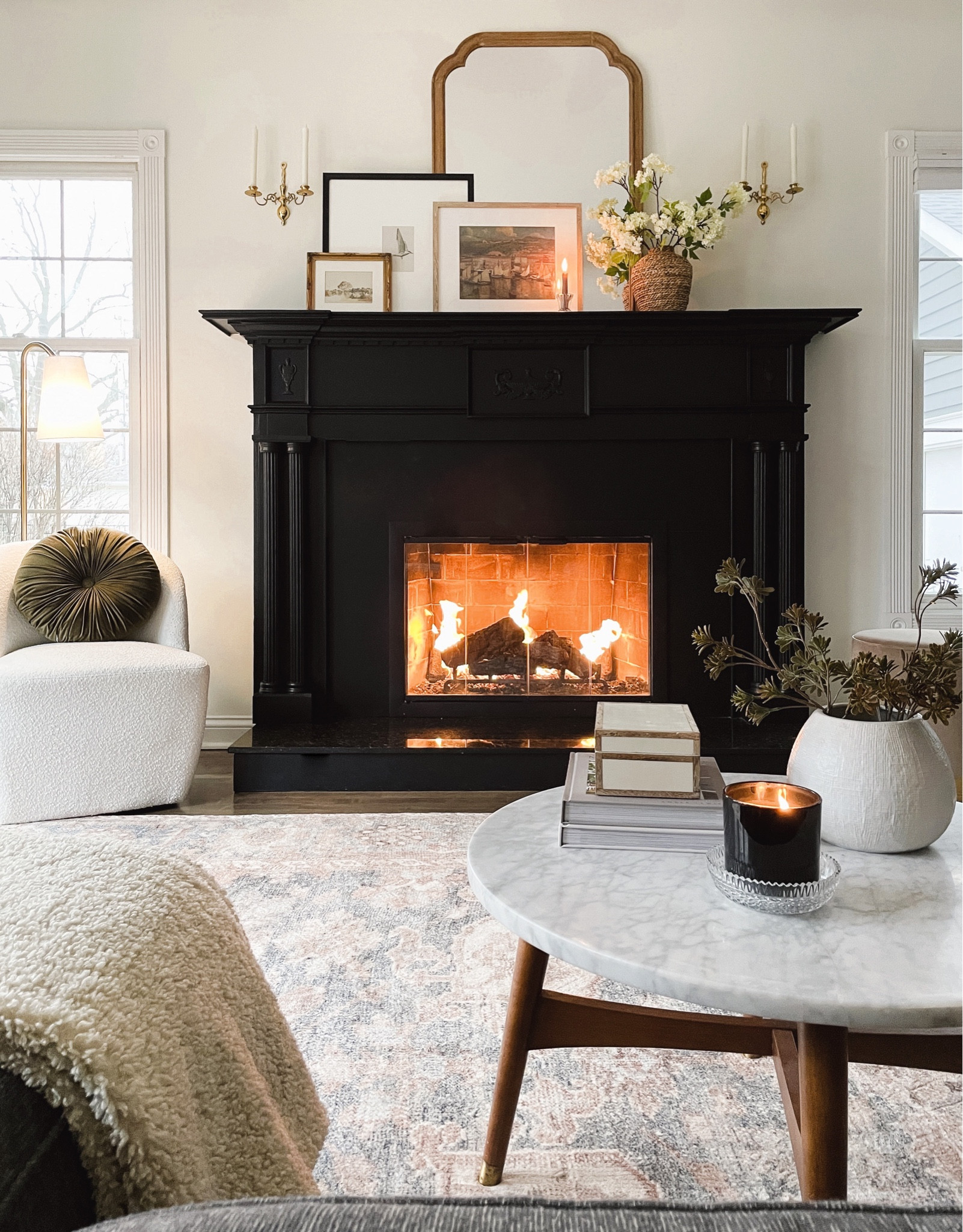 Family Room. Coffee table. Mantle mirror. Home decor. 

#LTKhome