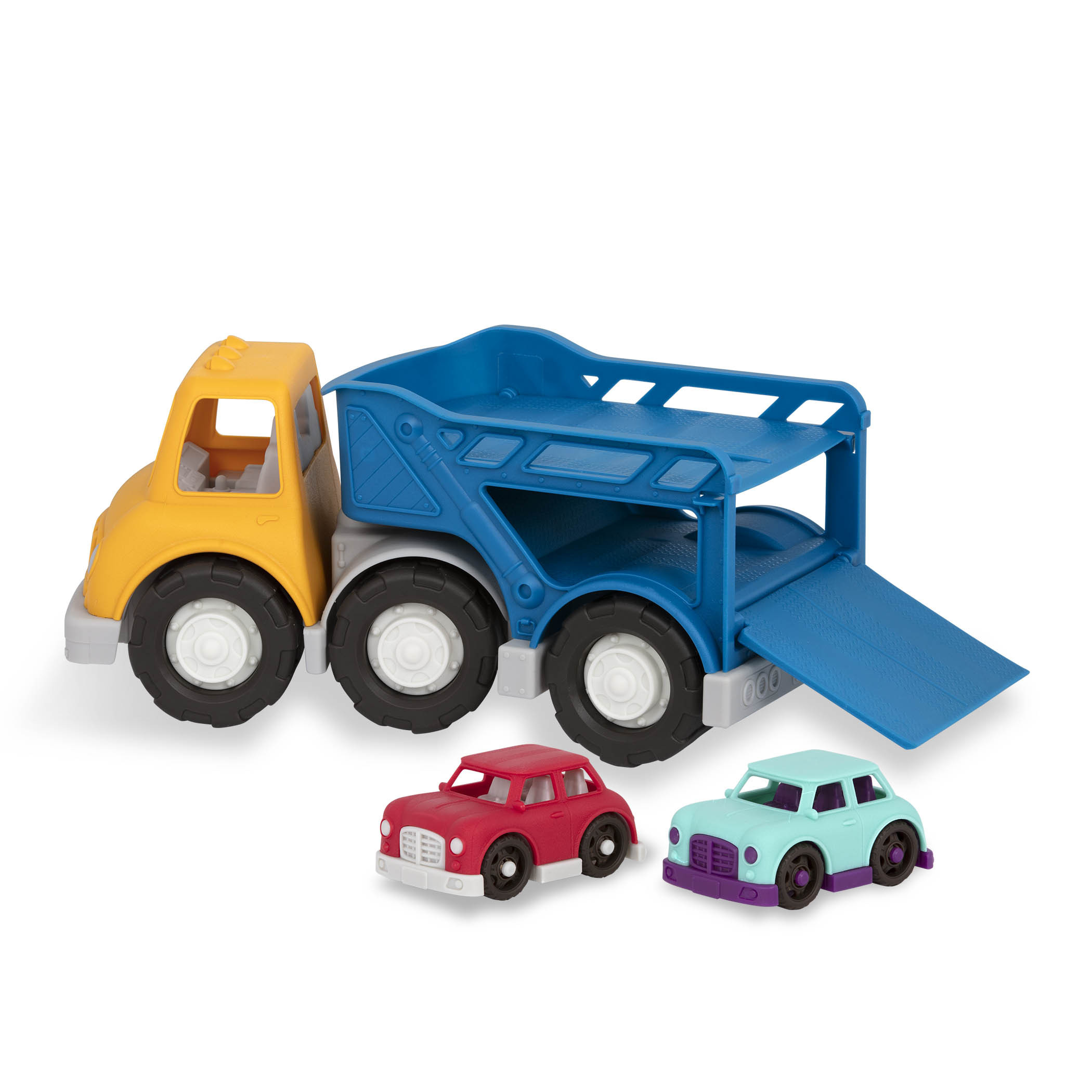 Battat Car Carrier Toy Truck with 2 Mini Cars, Toddler and Preschool Toys | Walmart (US)