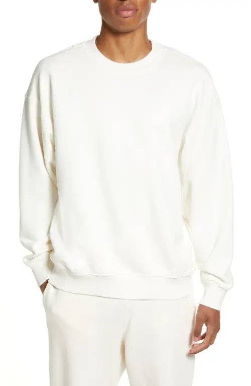 Elwood Core Oversize Crewneck Sweatshirt in White at Nordstrom, Size Xx-Large | Nordstrom