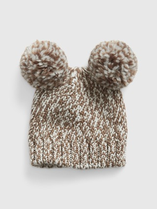 Toddler Marled Double Pom Beanie | Gap (US)