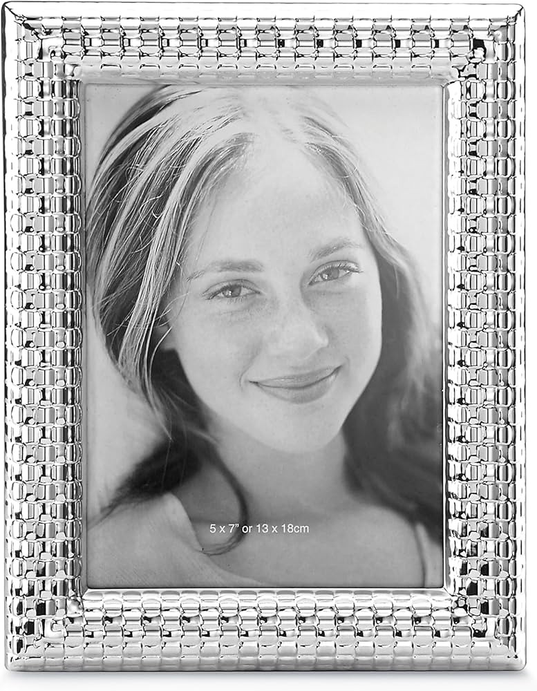 Reed & Barton Watchband Silver Plate Frame, 5 x 7 Inch | Amazon (US)