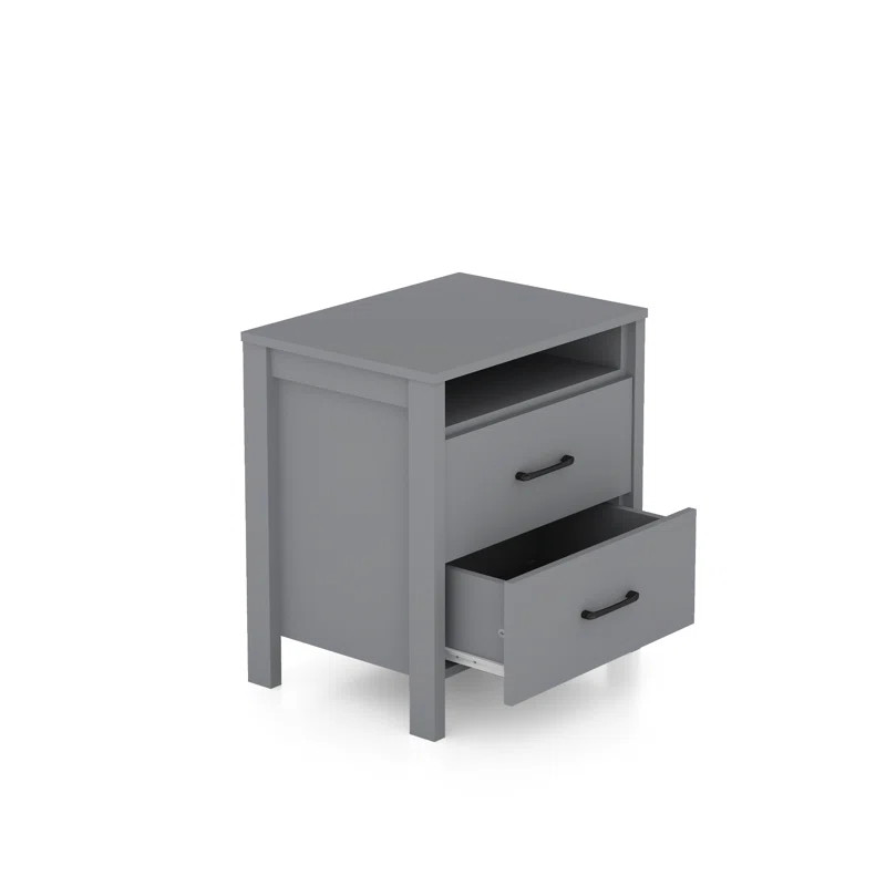 Chivonne 22.7" 2  Drawer Nightstand | Wayfair North America