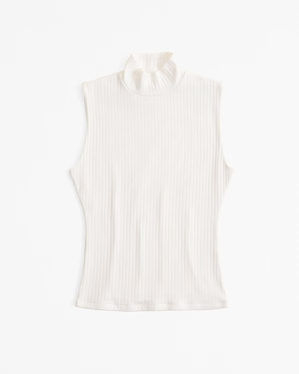 Wide Rib Mockneck Top | Abercrombie & Fitch (US)