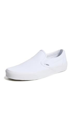 Vans Adult Classic Slip-On Core Classics, True White, men's 6, women's 7.5 | Amazon (US)