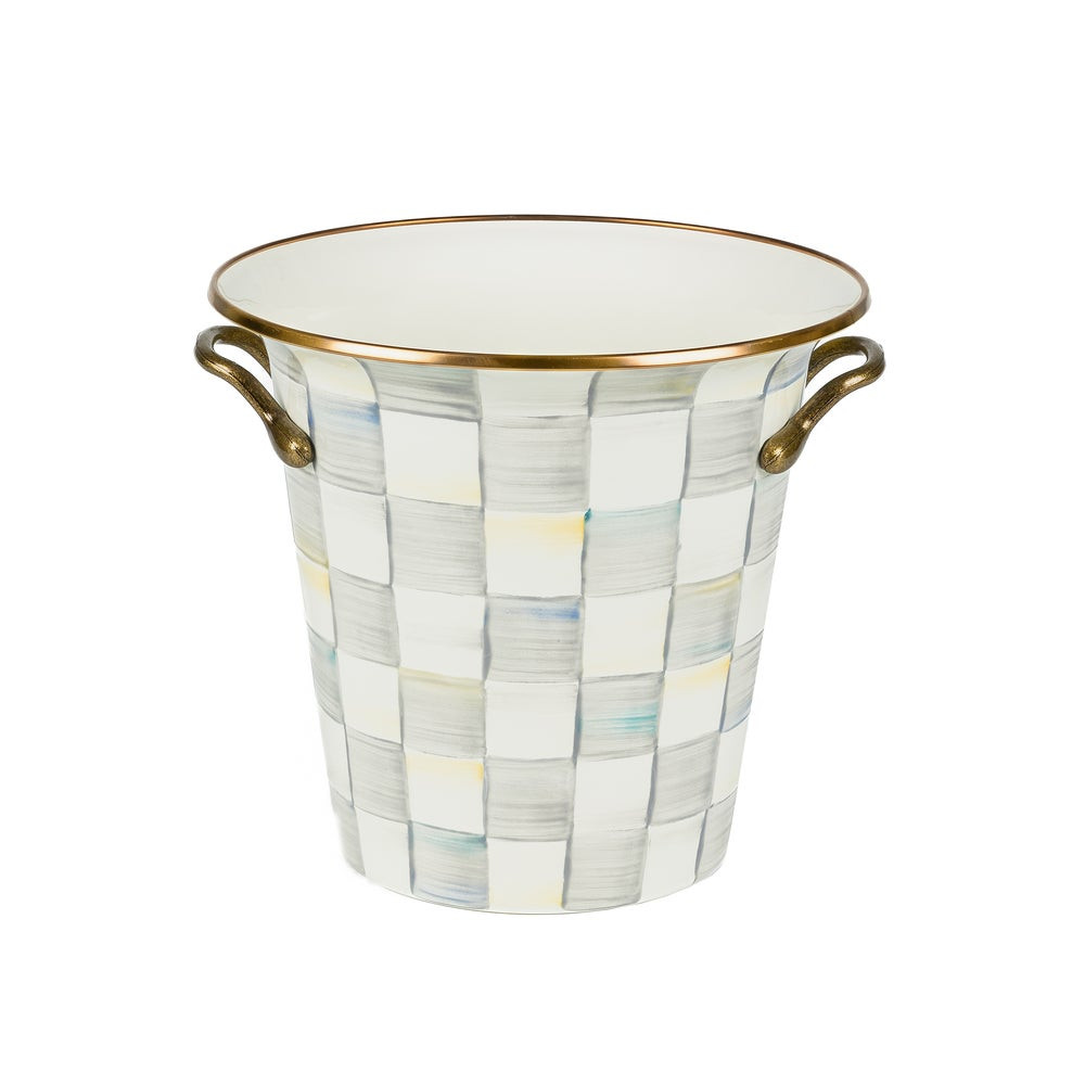 Sterling Check Wine Cooler | MacKenzie-Childs