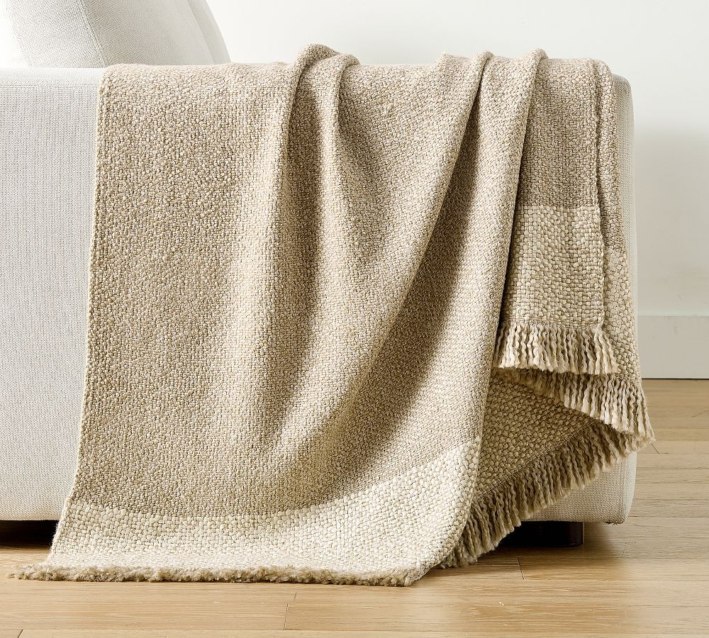 Lemuel Woven Knit Throw | Pottery Barn (US)
