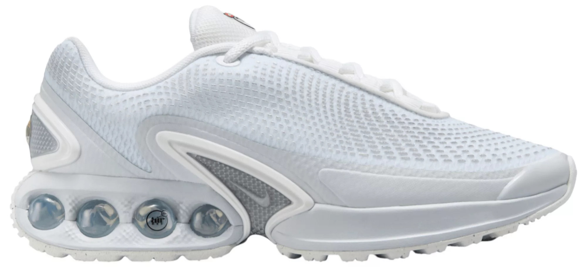 Nike Women's Air Max DN Shoes, Size 9.5, White/Mtlc Silv/Pr Pltnm | DICK'S Sporting Goods