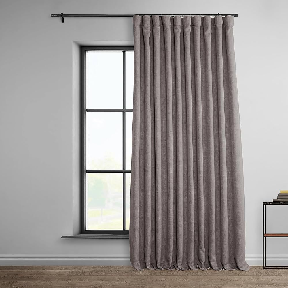 HPD Half Price Drapes Extra Wide Linen Room Darkening Curtain (1 Panel) 100 X 96, BOCH-LN18511-96... | Amazon (US)