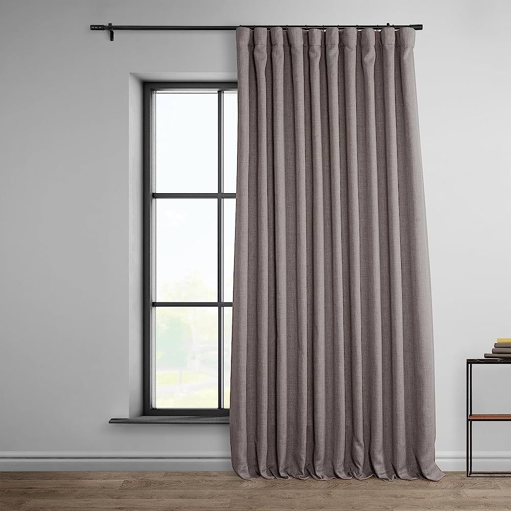 HPD Half Price Drapes Extra Wide Linen Room Darkening Curtain (1 Panel) 100 X 96, BOCH-LN18511-96... | Amazon (US)