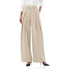 Cicy Bell Womens Wide Leg Dressy Pants Pleated High Waisted Trousers | Wear To Work, Casual Trend... | Amazon (US)