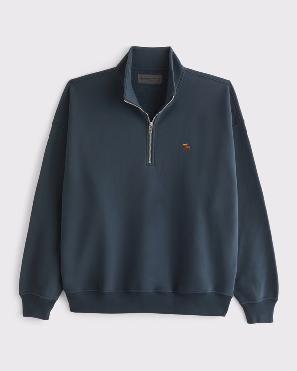 Signature Icon Half-Zip Sweatshirt | Abercrombie & Fitch (UK)