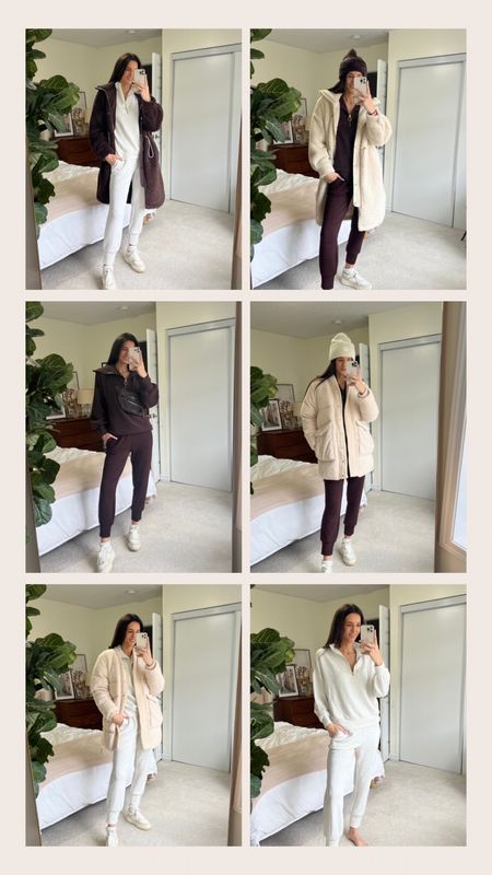 Varley new arrivals. Wearing the small in everything and I am 5’10. Pants are 27.5” length. Loungewear, gift ideas, coat, jacket, vine pullover, sweater

#LTKGiftGuide #LTKSeasonal #LTKstyletip