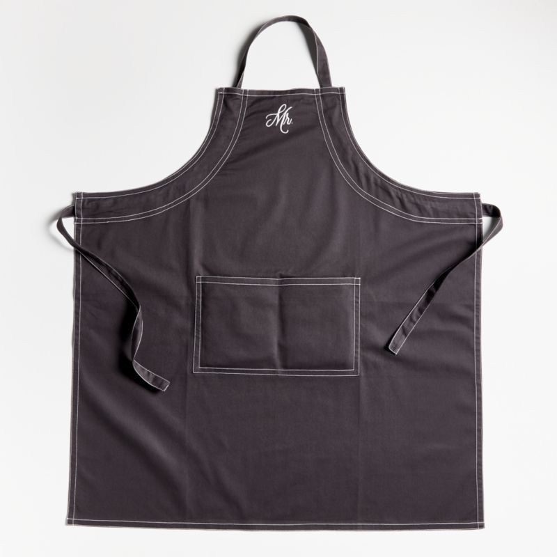 Mr. Black Baking Kitchen Cooking Apron with Pocket + Reviews | Crate & Barrel | Crate & Barrel