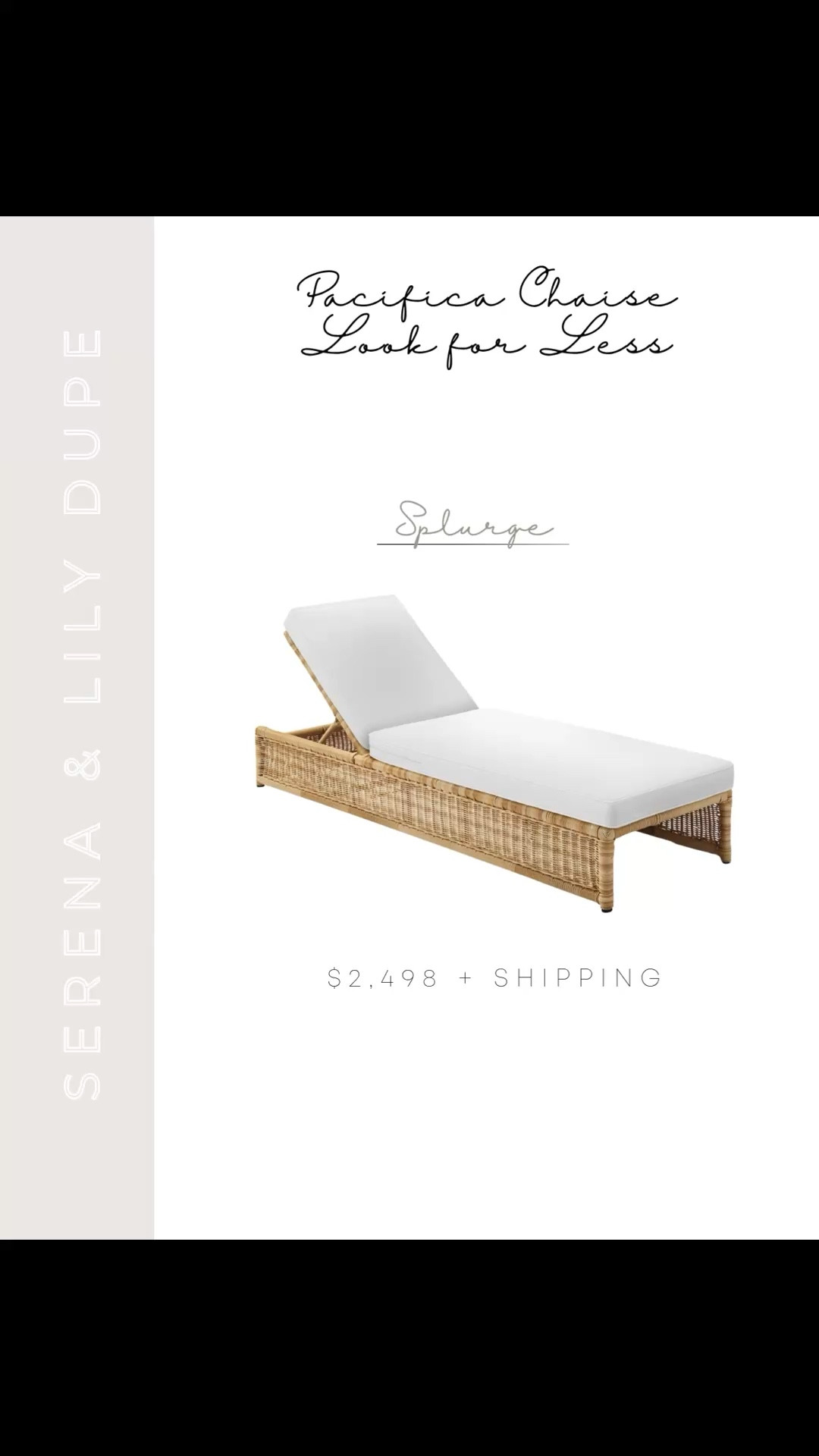 If you love the look of the Serena & Lily Pacifica Chaise but not the $2,498 price tag, these are the best look-for-less options I’ve found. Same natural wicker frame and crisp white cushions, just way more budget friendly 🤍 And if you order now most options arrive before Memorial Day. Linking my favorites here so you can easily compare.

#LTKHome #LTKSeasonal #LTKSaleAlert